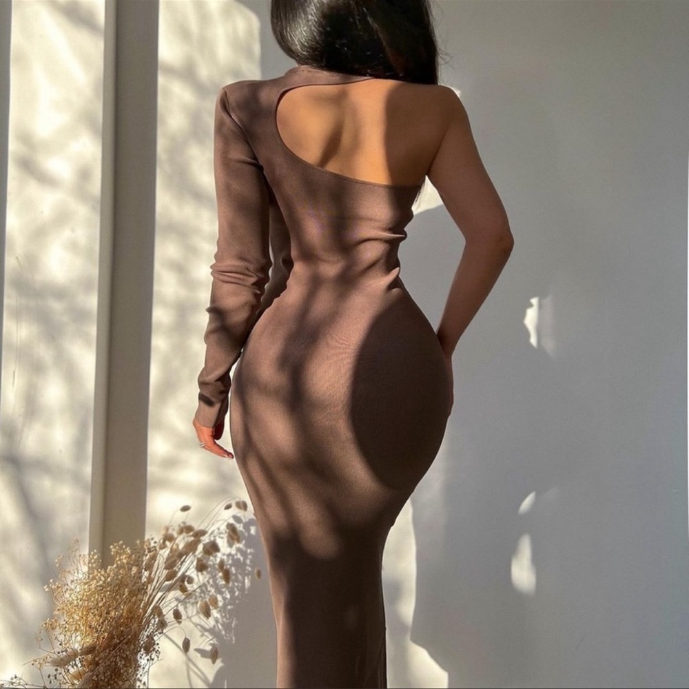 Zara asymmetric knit dress
